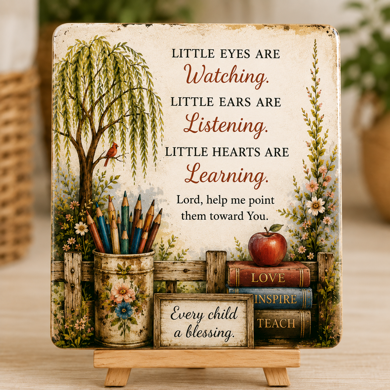 The Children Are Listening Teacher Tile