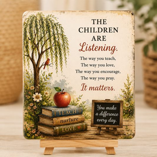 The Children Are Listening Teacher Tile